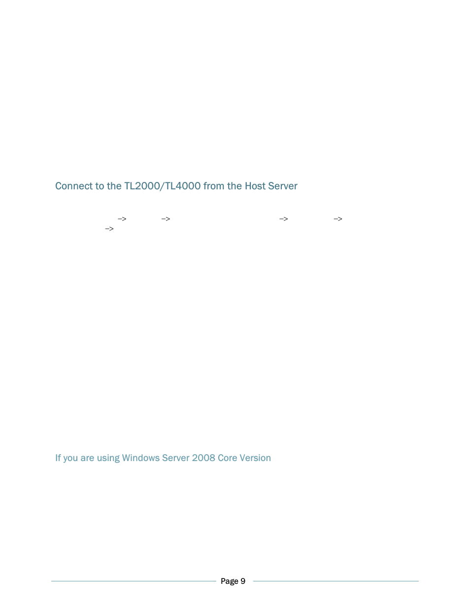 If you are using windows server 2008 core version | Dell PowerVault TL2000 User Manual | Page 9 / 16