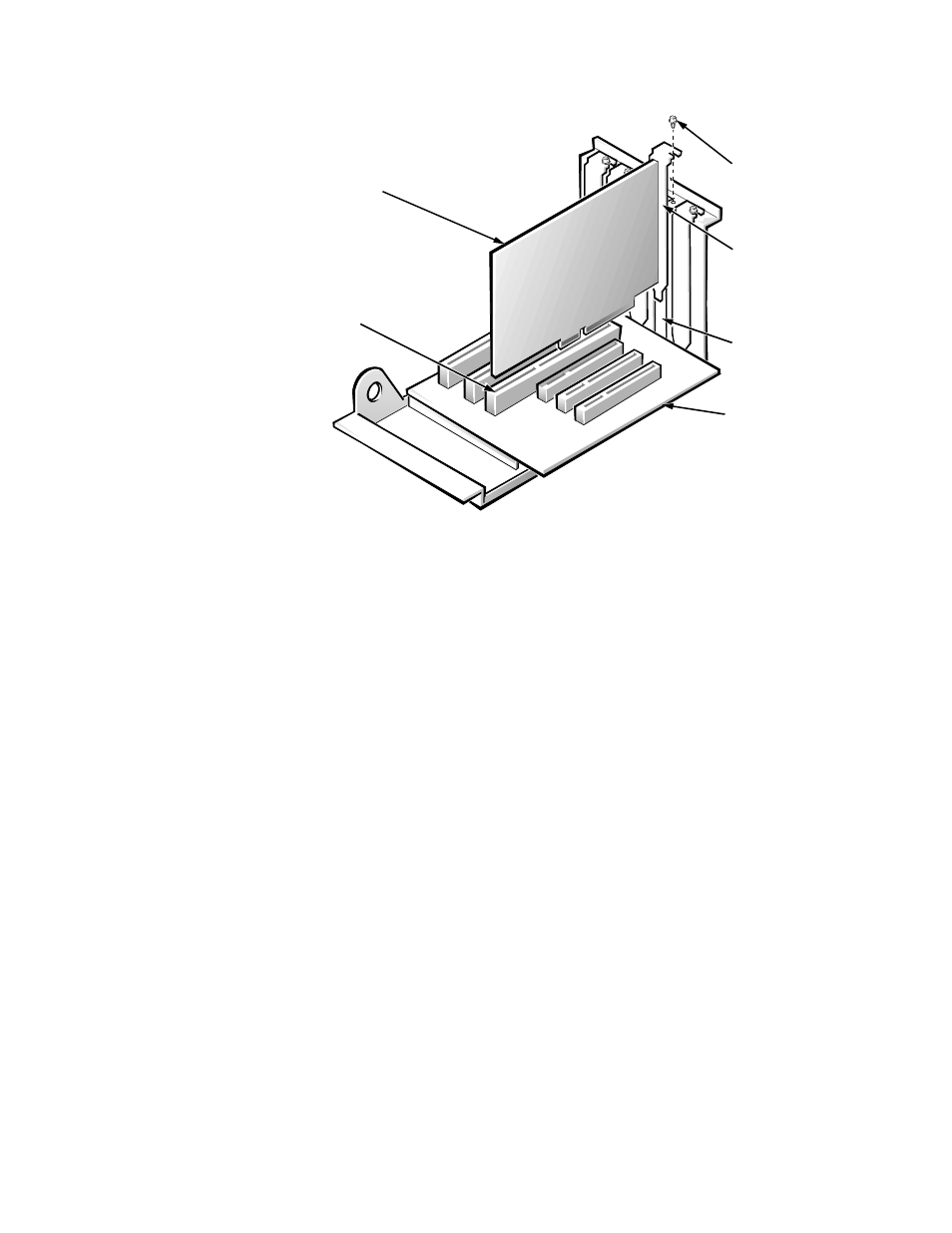 Expansion card, Expansion card -16, Figure 5-15. expansion-card removal -16 | Dell OptiPlex Gxi User Manual | Page 102 / 147