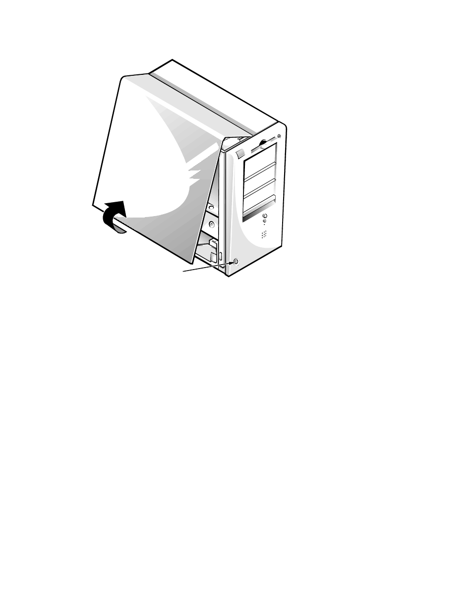 Computer cover, Figure 6-1, Computer cover removal -3 | Omputer cover | Dell OptiPlex Gxi User Manual | Page 113 / 147