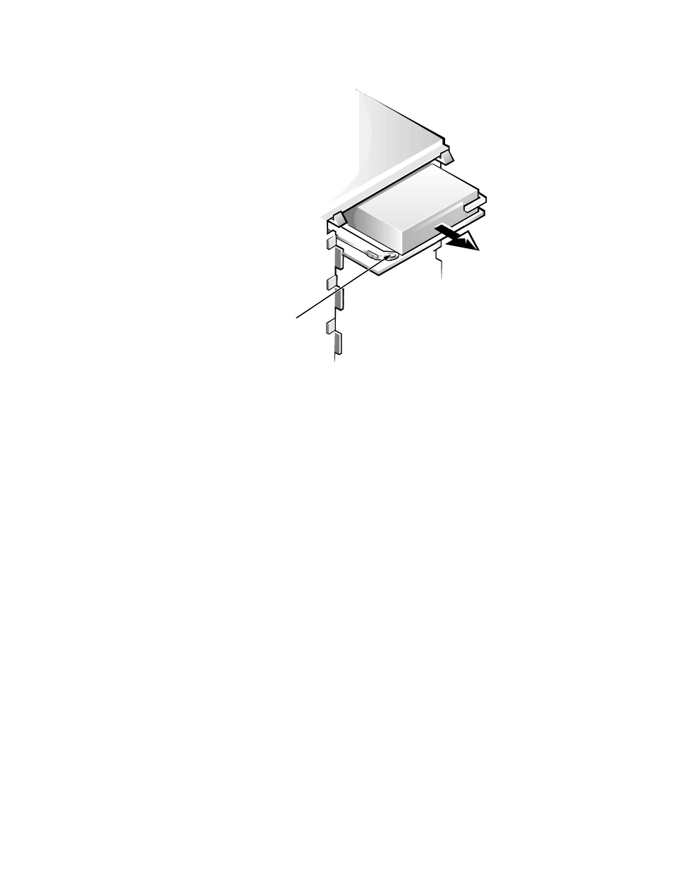 Externally accessible drive assemblies, Externally accessible drive assemblies -10, Figure 6-8 | Inch drive assembly removal -10 | Dell OptiPlex Gxi User Manual | Page 120 / 147