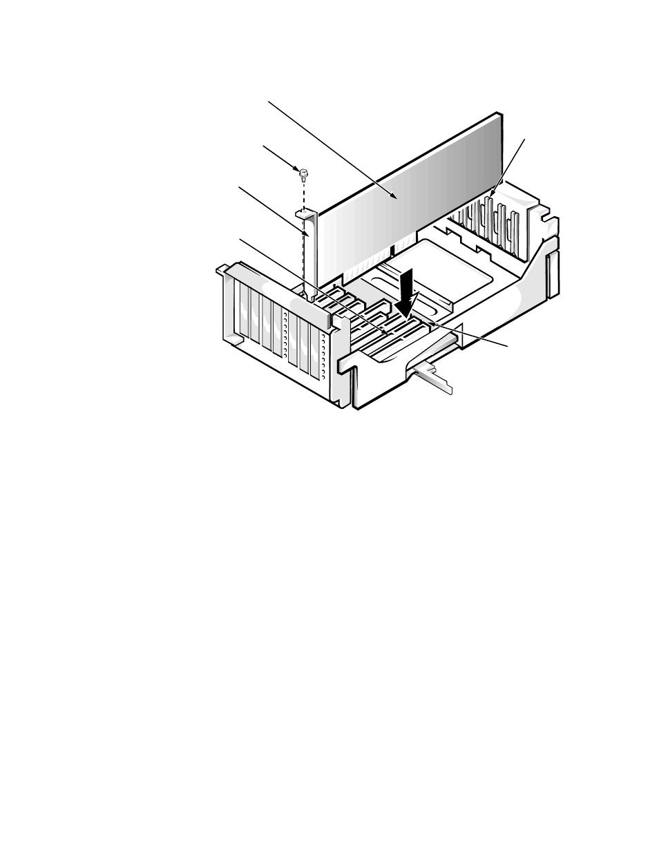 Expansion card, Expansion card -18, Figure 6-17. expansion-card removal -18 | Dell OptiPlex Gxi User Manual | Page 128 / 147