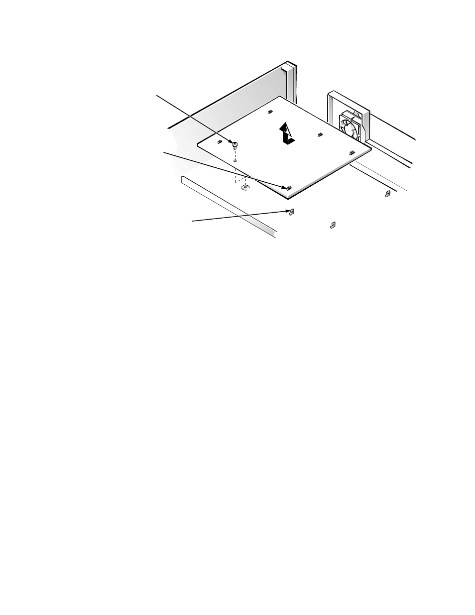 System board, System board -26, Figure 6-26. system board removal -26 | Ystem board | Dell OptiPlex Gxi User Manual | Page 136 / 147