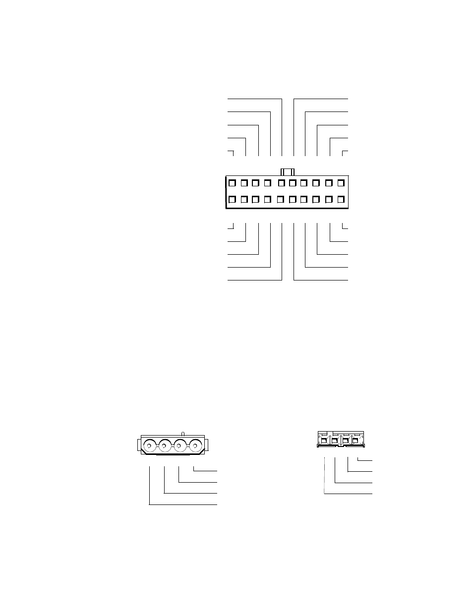 Pin assignments for the dc power connectors, Pin assignments for the dc power connectors -14, P3, p4, p5, p6, and p9 -14 | Diskette drive removal -9, Figure 1-11. dc power connector p1 -14, P6, and p91-14 | Dell OptiPlex Gxi User Manual | Page 32 / 147