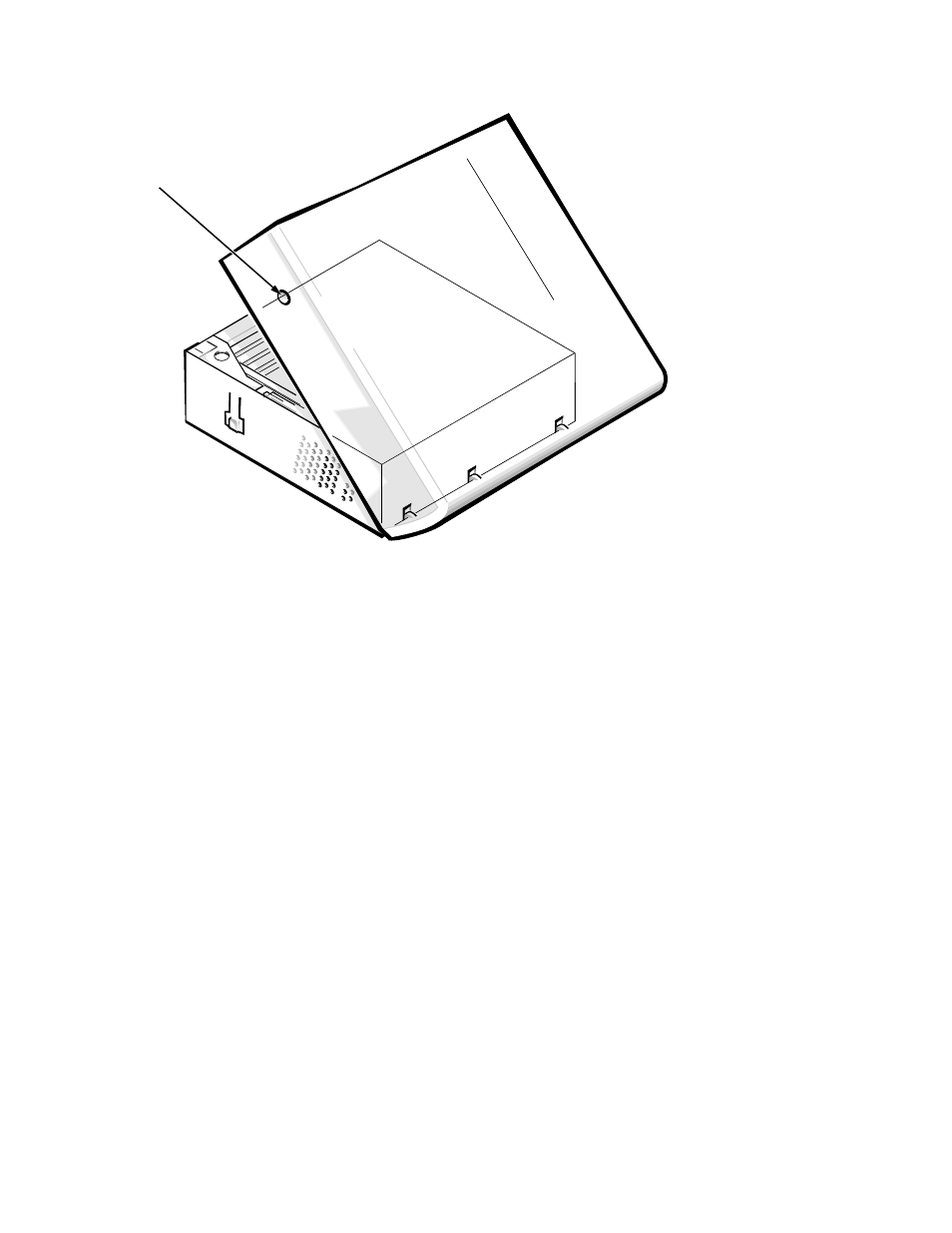 Computer cover, Computer cover -3, Figure 4-1 | Computer cover removal -3, Omputer cover | Dell OptiPlex Gxi User Manual | Page 67 / 147