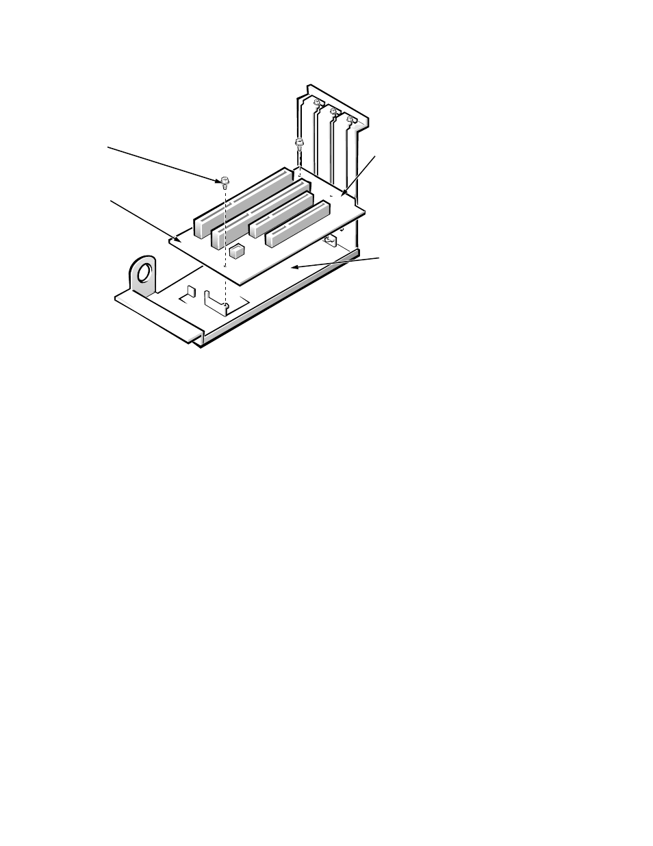 Riser board, Riser board -15, Figure 4-13. riser board removal -15 | Figure 4-13. riser board removal | Dell OptiPlex Gxi User Manual | Page 79 / 147