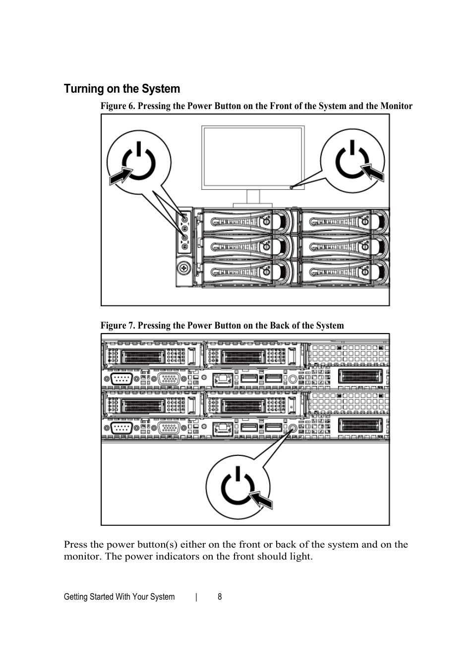 Turning on the system | Dell PowerEdge C6145 User Manual | Page 10 / 64