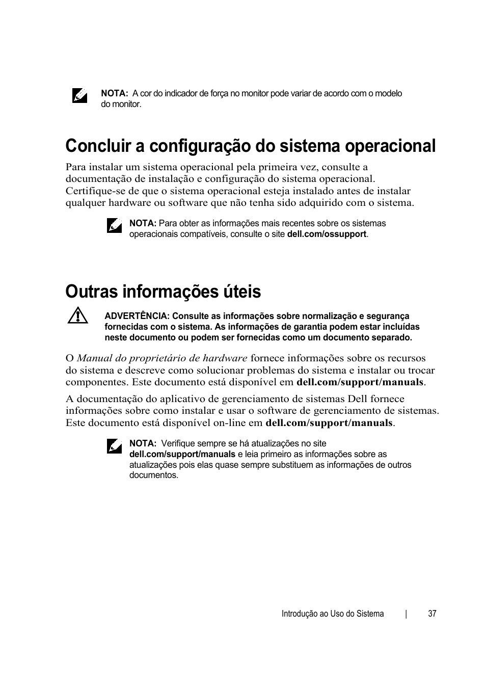Concluir a configuração do sistema operacional, Outras informações úteis | Dell PowerEdge C6145 User Manual | Page 39 / 64