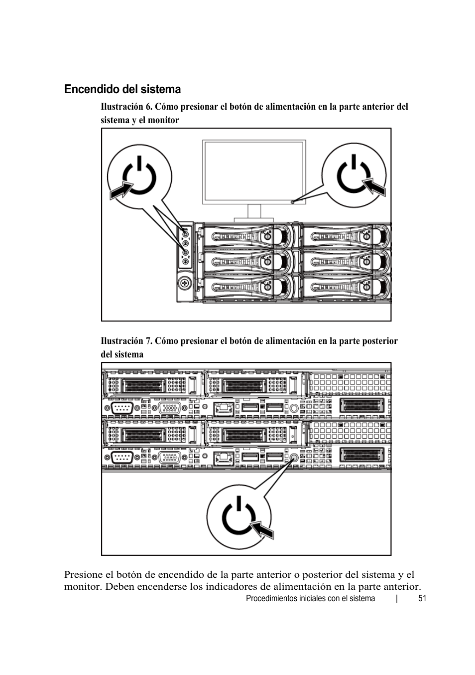 Encendido del sistema | Dell PowerEdge C6145 User Manual | Page 53 / 64