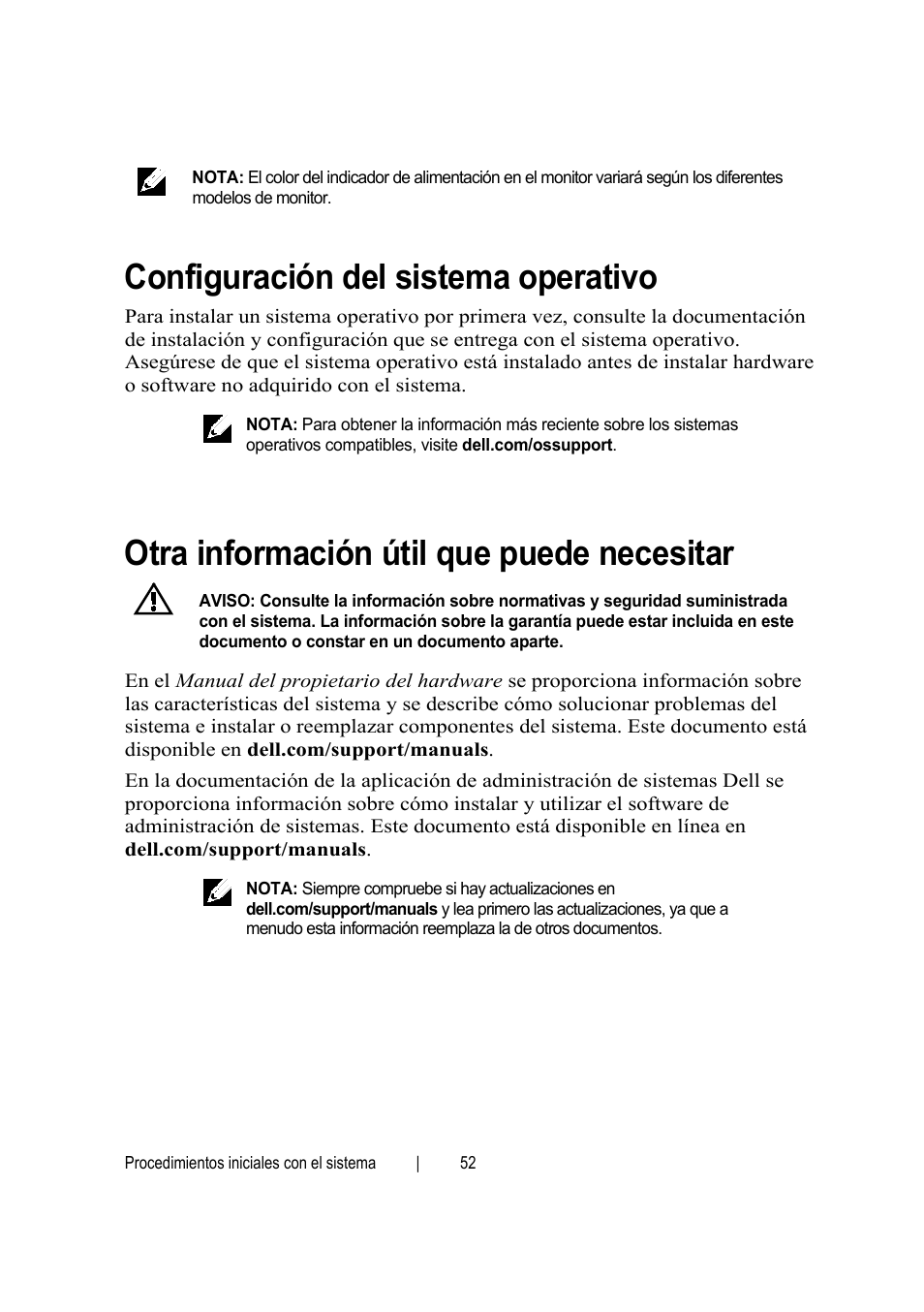Configuración del sistema operativo, Otra información útil que puede necesitar | Dell PowerEdge C6145 User Manual | Page 54 / 64