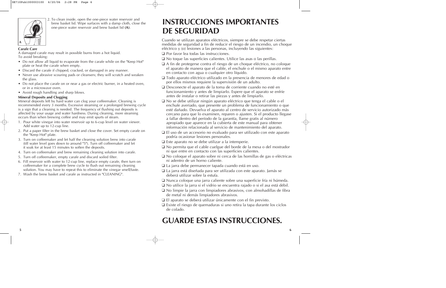 Black & Decker DE710 User Manual | Page 4 / 13