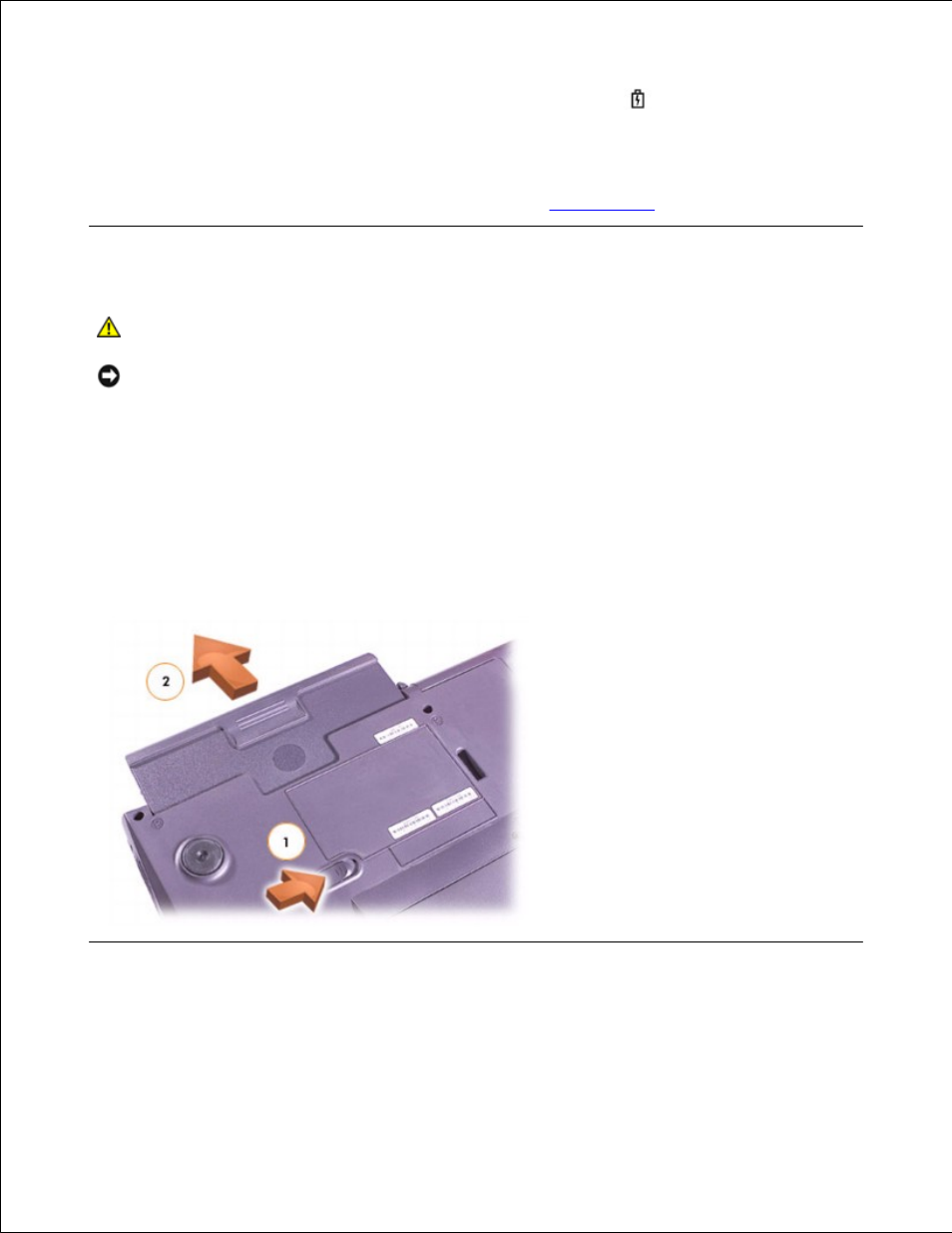 Removing a battery, Installing a battery | Dell Latitude C640 User Manual | Page 37 / 171