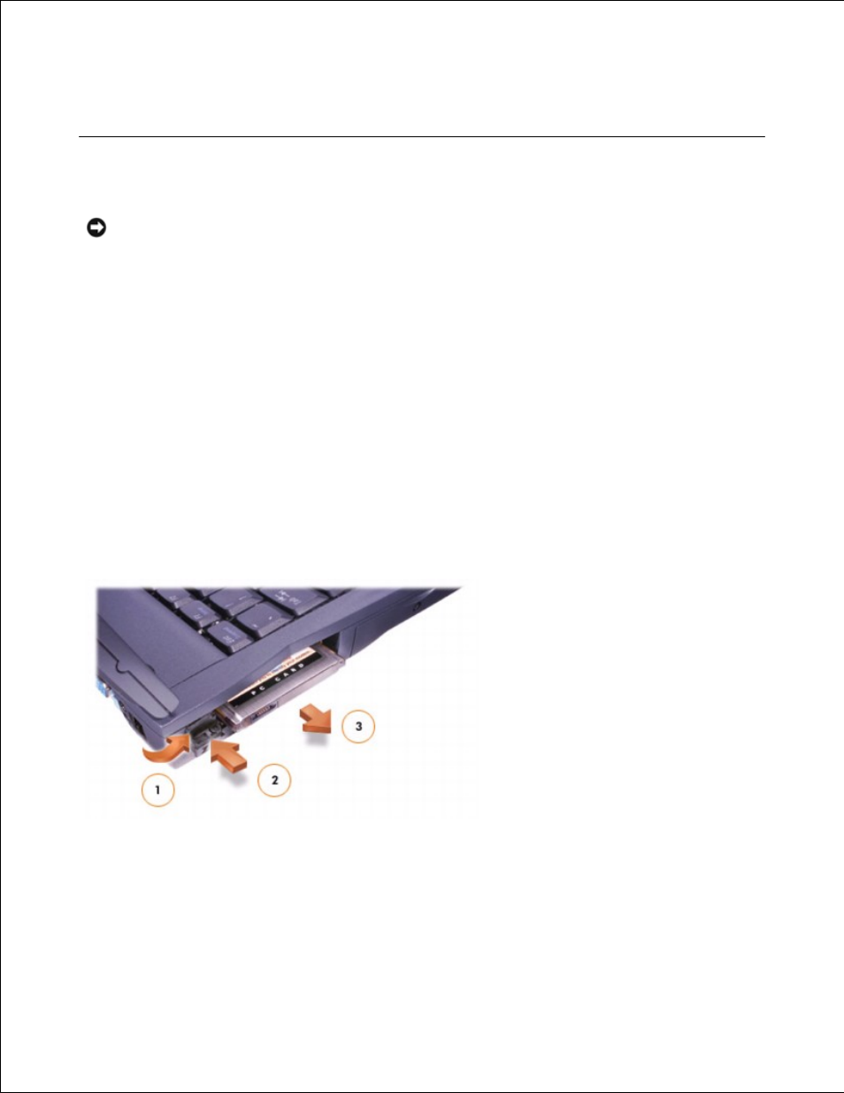 Removing a pc card or blank | Dell Latitude C640 User Manual | Page 46 / 171