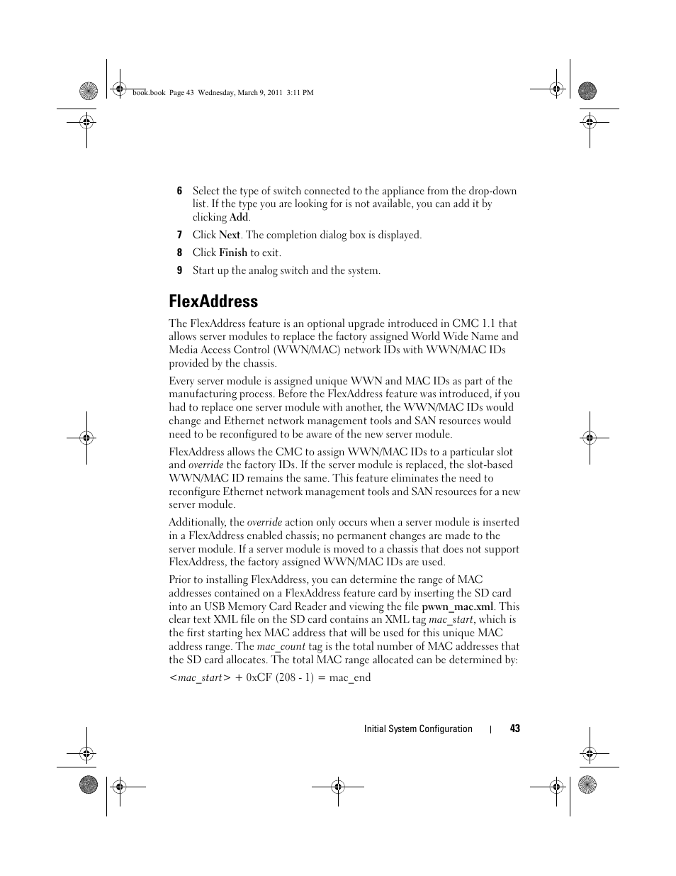 Flexaddress | Dell POWEREDGE M1000E User Manual | Page 43 / 86