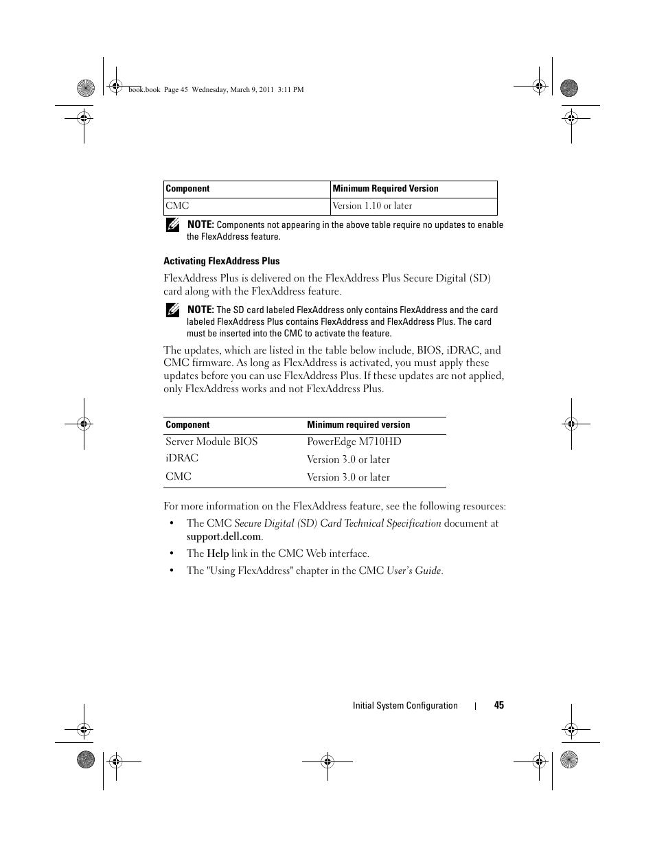 Dell POWEREDGE M1000E User Manual | Page 45 / 86