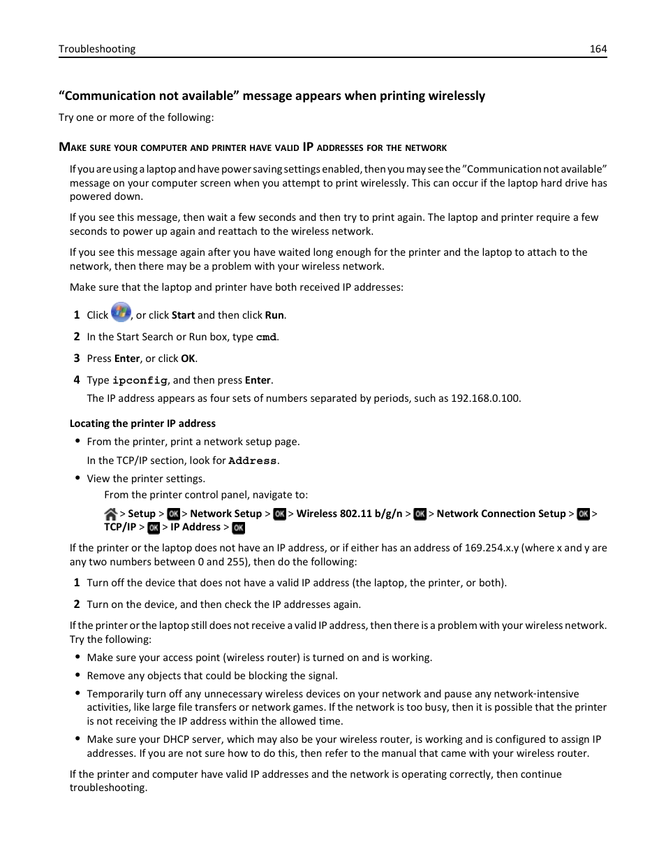 Dell V725w All In One Wireless Inkjet Printer User Manual | Page 164 / 186