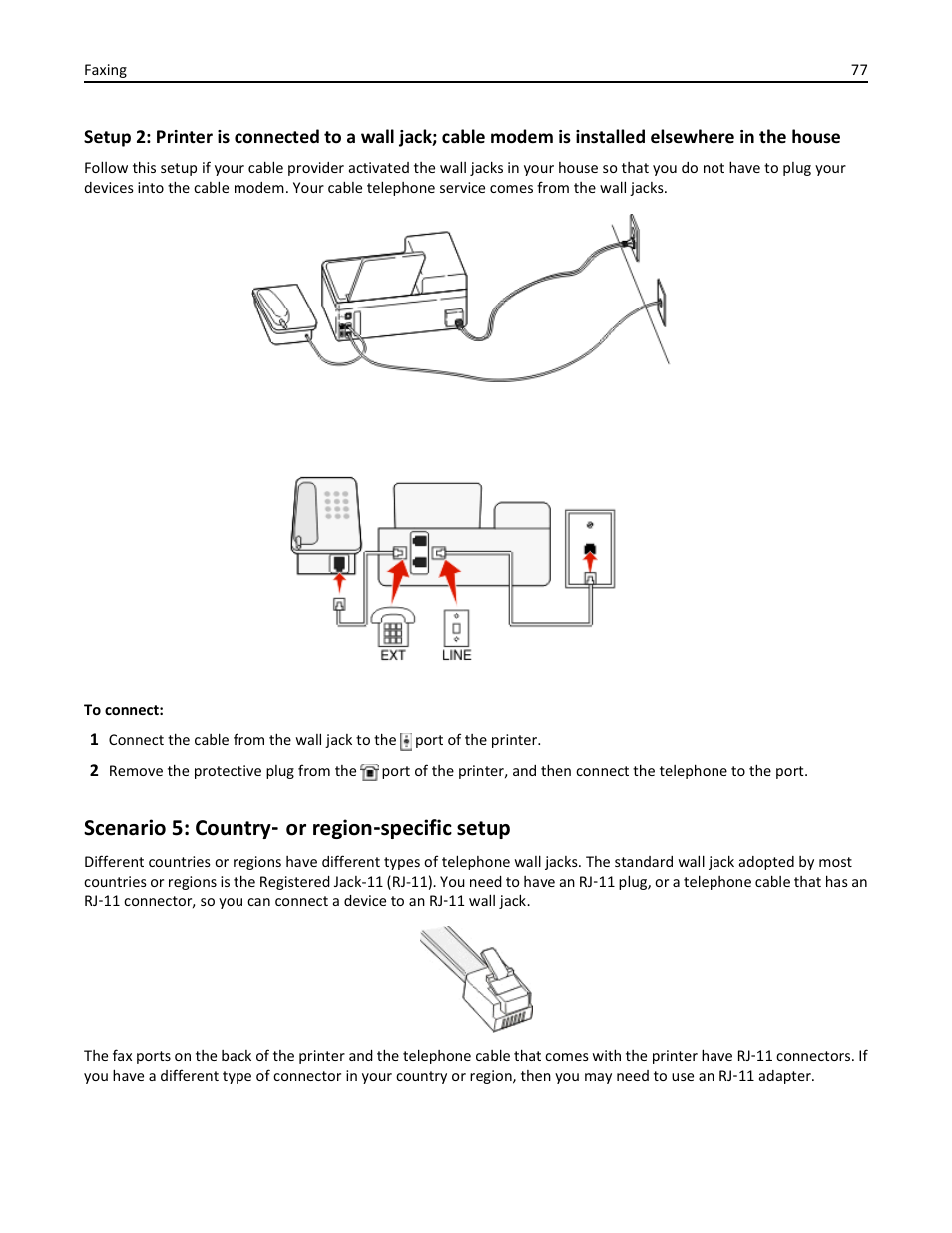 Scenario 5: country- or region-specific setup, Scenario 5: country ‑ or region ‑ specific setup | Dell V725w All In One Wireless Inkjet Printer User Manual | Page 77 / 186