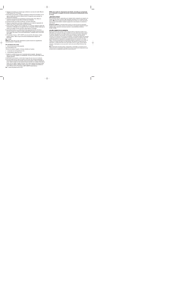 Black & Decker FP1500 User Manual | Page 12 / 19