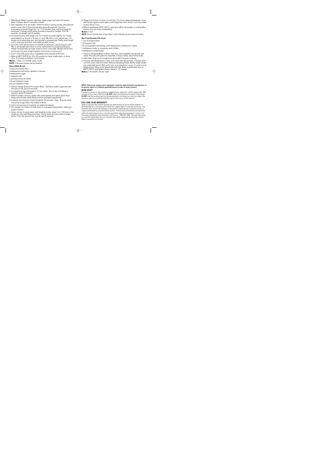 Black & Decker FP1500 User Manual | Page 6 / 19