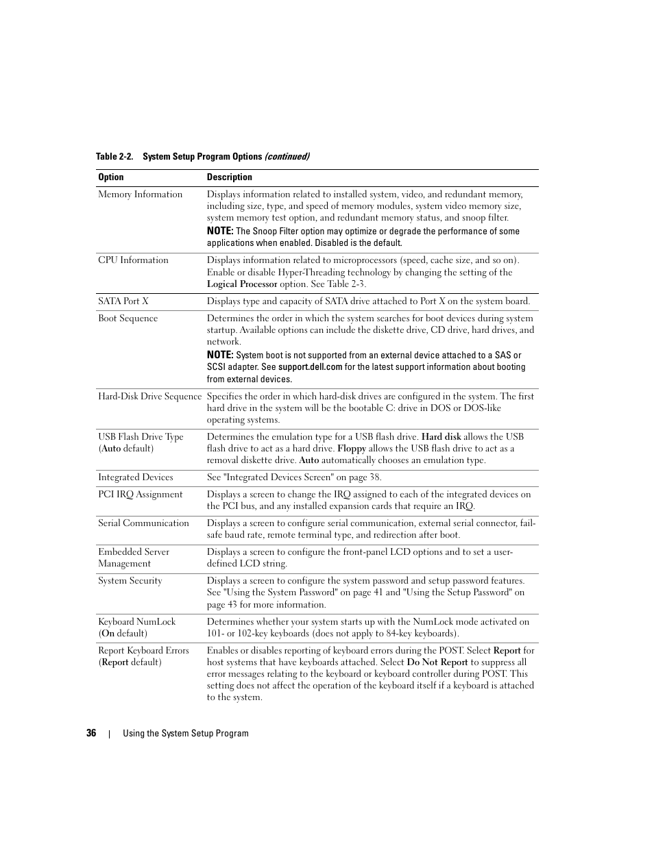 Dell PowerEdge 1900 User Manual | Page 36 / 166