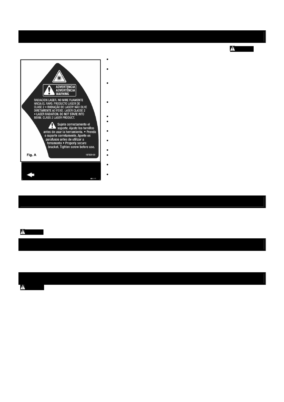 Regras de segurança adicionais para o laser, Fig. b, Conexões elétricas | Especificações do motor, Instruções de aterramento | Black & Decker BT2000L User Manual | Page 26 / 64
