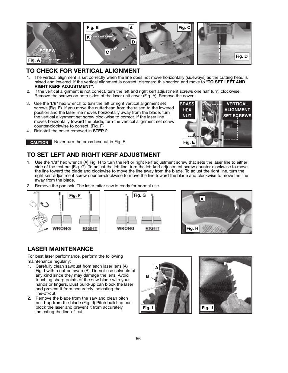 Laser maintenance | Black & Decker BT2000L User Manual | Page 56 / 64