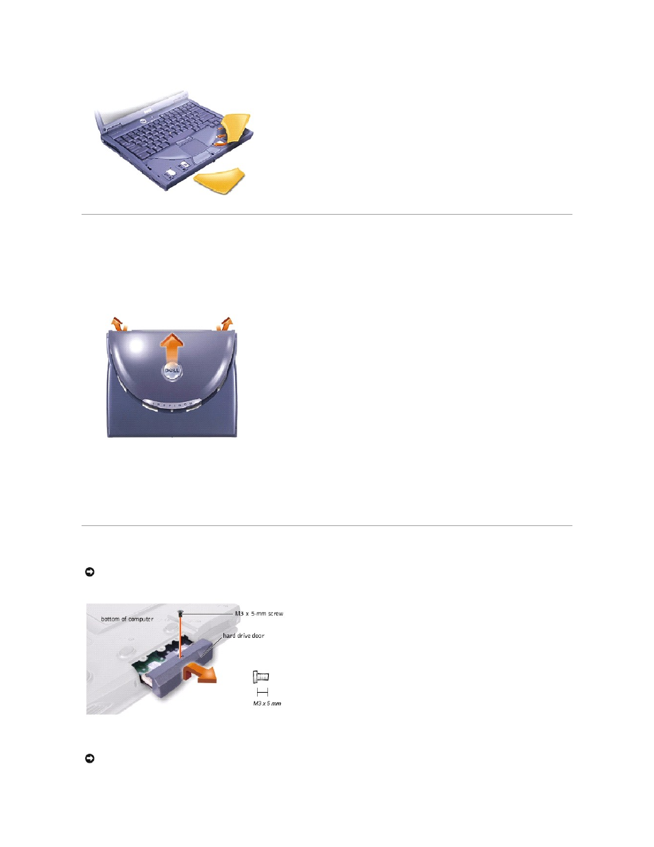 Replacing the display cover, Hard drive assembly, Removing the hard drive assembly | Dell Inspiron 4000 User Manual | Page 26 / 63