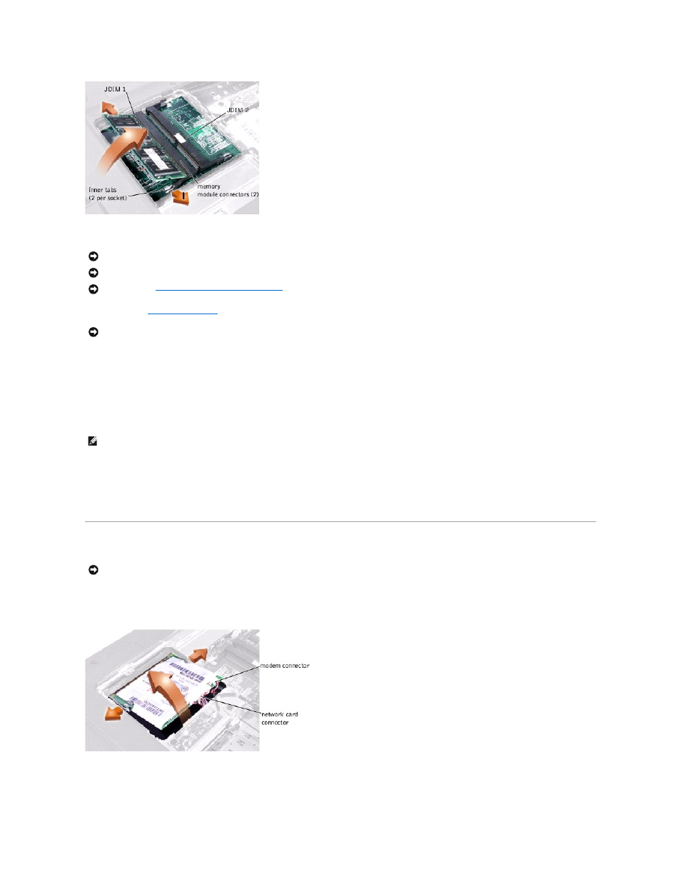 Mini pci card assembly, Removing the mini pci card assembly | Dell Inspiron 4000 User Manual | Page 28 / 63