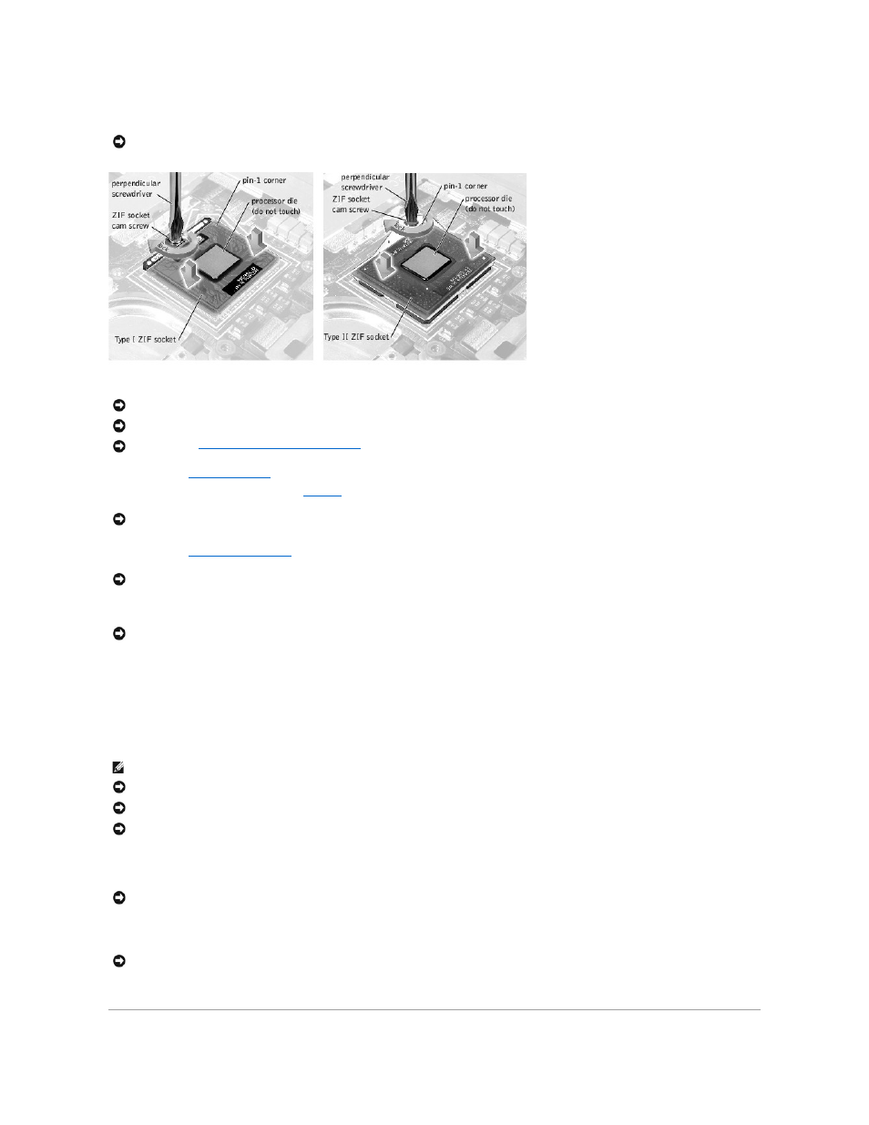 Microprocessor module, Replacing the microprocessor module | Dell Inspiron 4000 User Manual | Page 37 / 63