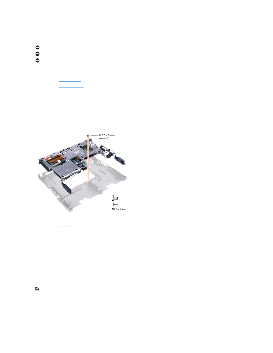 Removing the system board, Replacing the system board | Dell Inspiron 4000 User Manual | Page 40 / 63