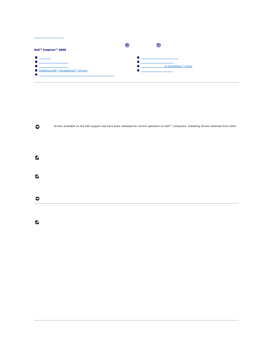 Overview, Installing video drivers | Dell Inspiron 4000 User Manual | Page 9 / 63