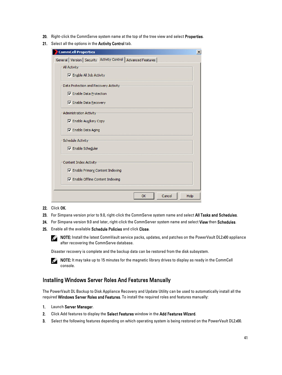 Dell PowerVault DL2000 User Manual | Page 41 / 52