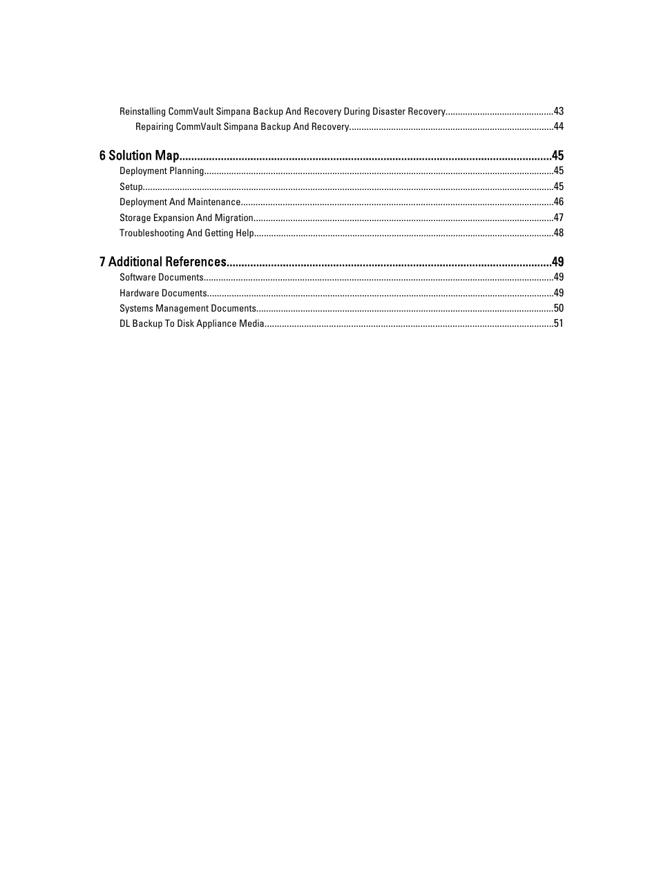 6 solution map, 7 additional references | Dell PowerVault DL2000 User Manual | Page 5 / 52