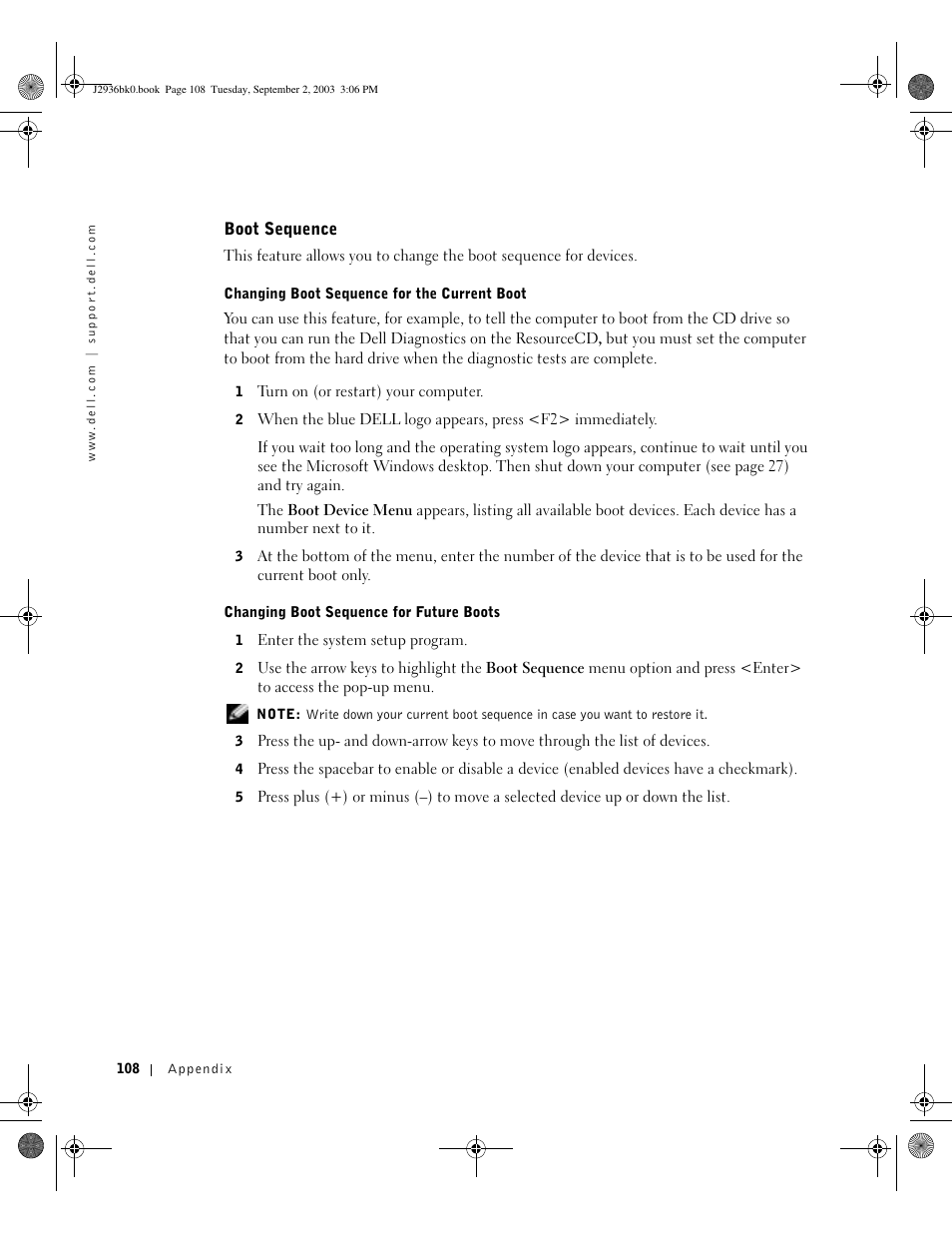 Dell Dimension 4600 User Manual | Page 108 / 148