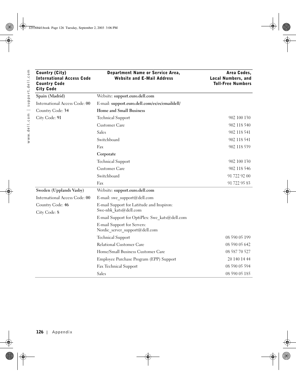 Dell Dimension 4600 User Manual | Page 126 / 148