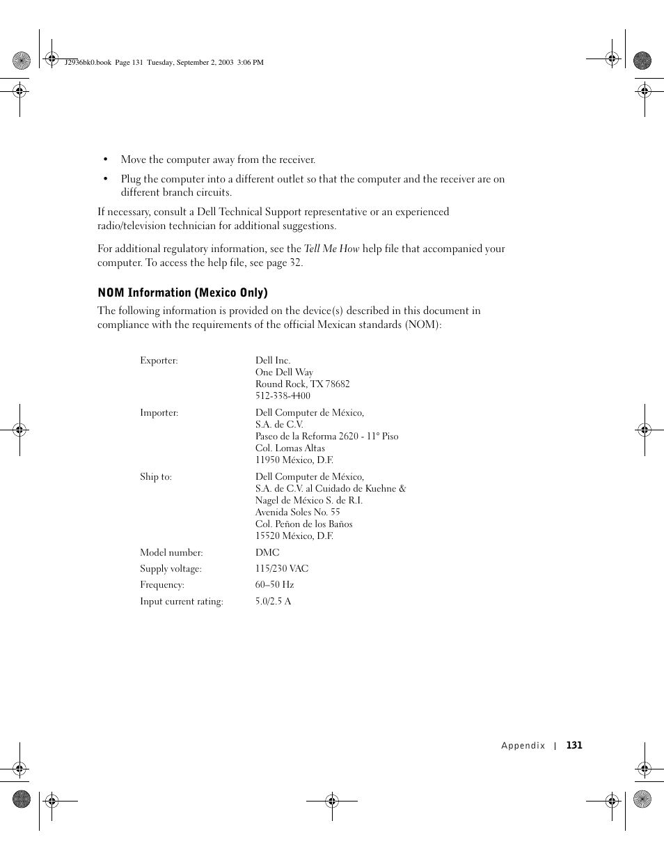 Dell Dimension 4600 User Manual | Page 131 / 148