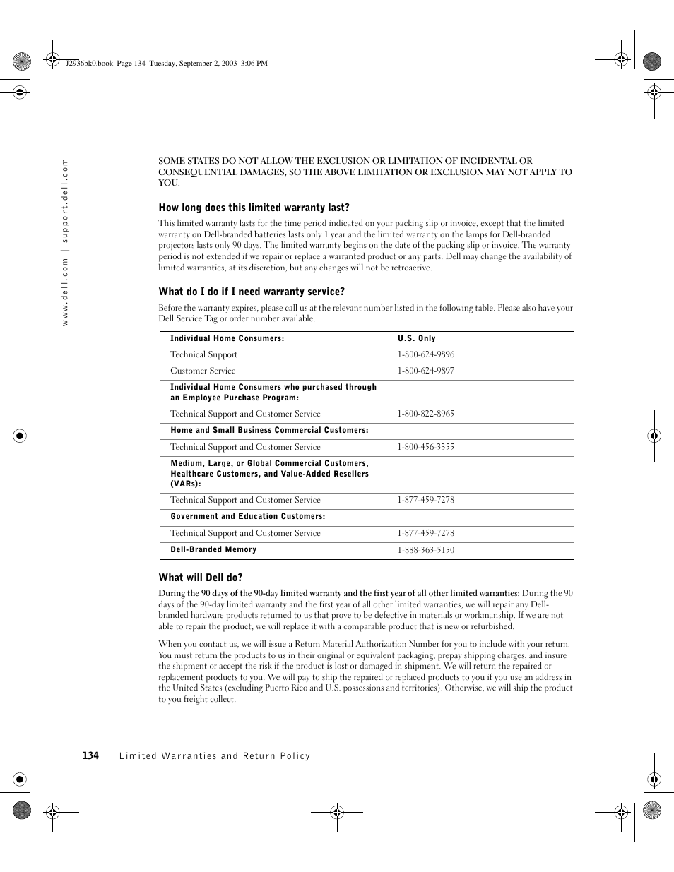 Dell Dimension 4600 User Manual | Page 134 / 148