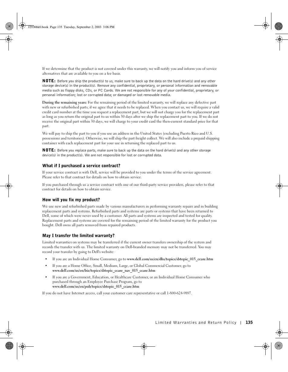 Dell Dimension 4600 User Manual | Page 135 / 148