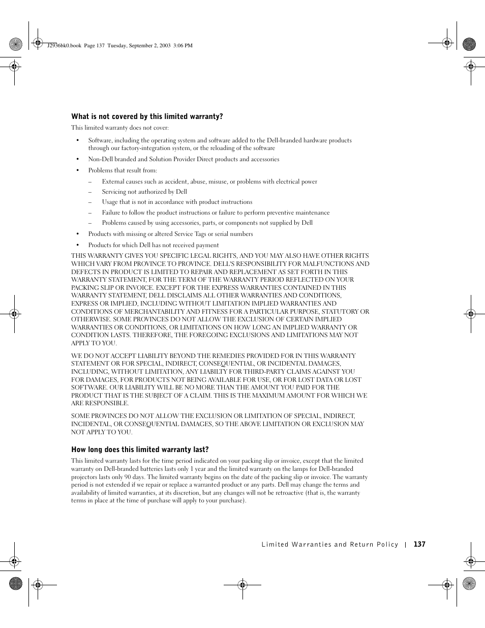 Dell Dimension 4600 User Manual | Page 137 / 148