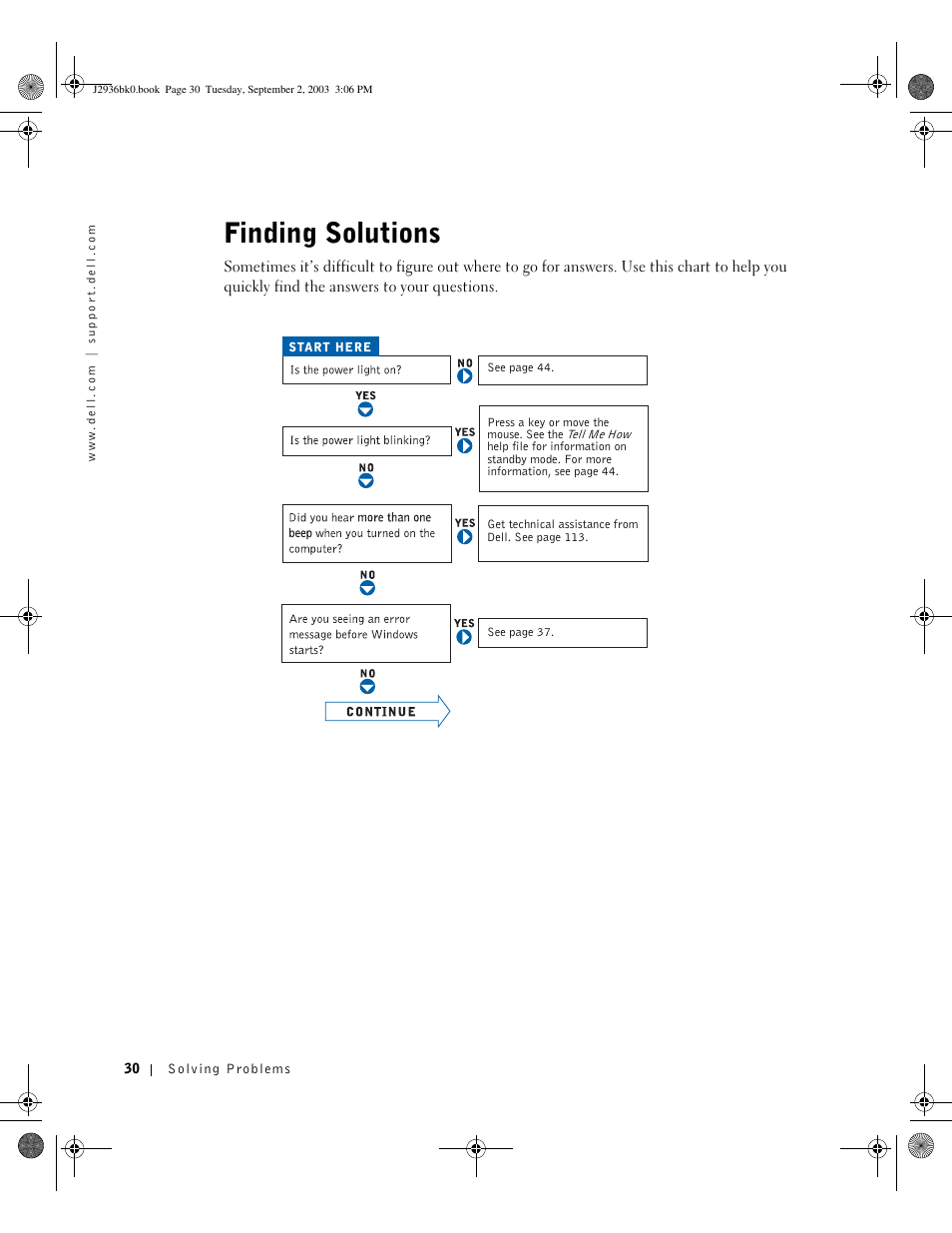 Finding solutions | Dell Dimension 4600 User Manual | Page 30 / 148