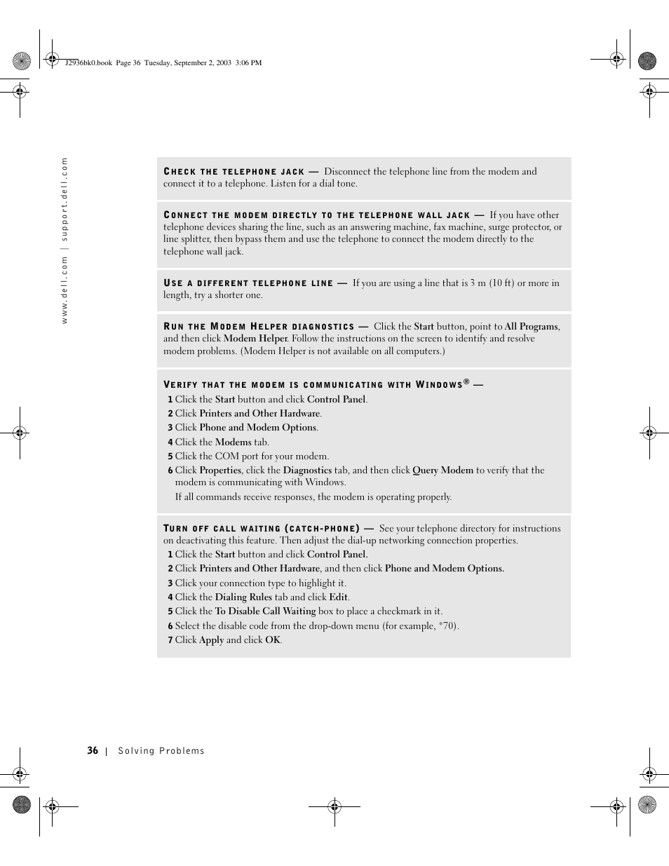 Dell Dimension 4600 User Manual | Page 36 / 148