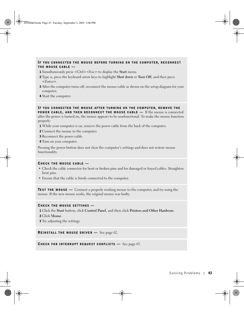 Dell Dimension 4600 User Manual | Page 43 / 148