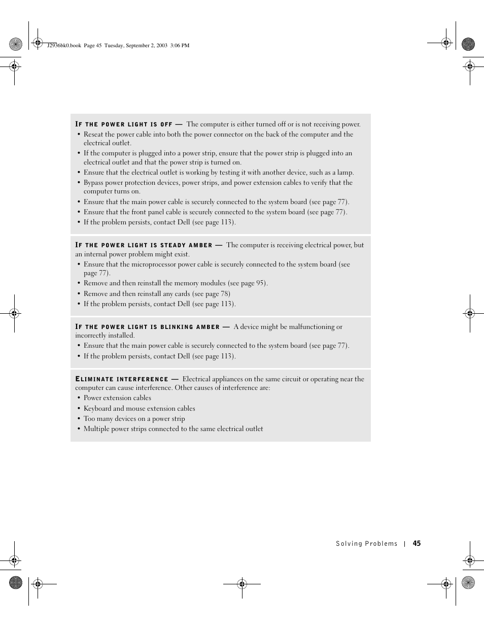 Dell Dimension 4600 User Manual | Page 45 / 148