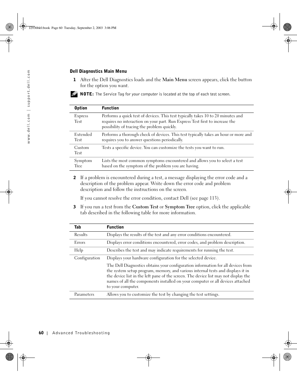 Dell Dimension 4600 User Manual | Page 60 / 148