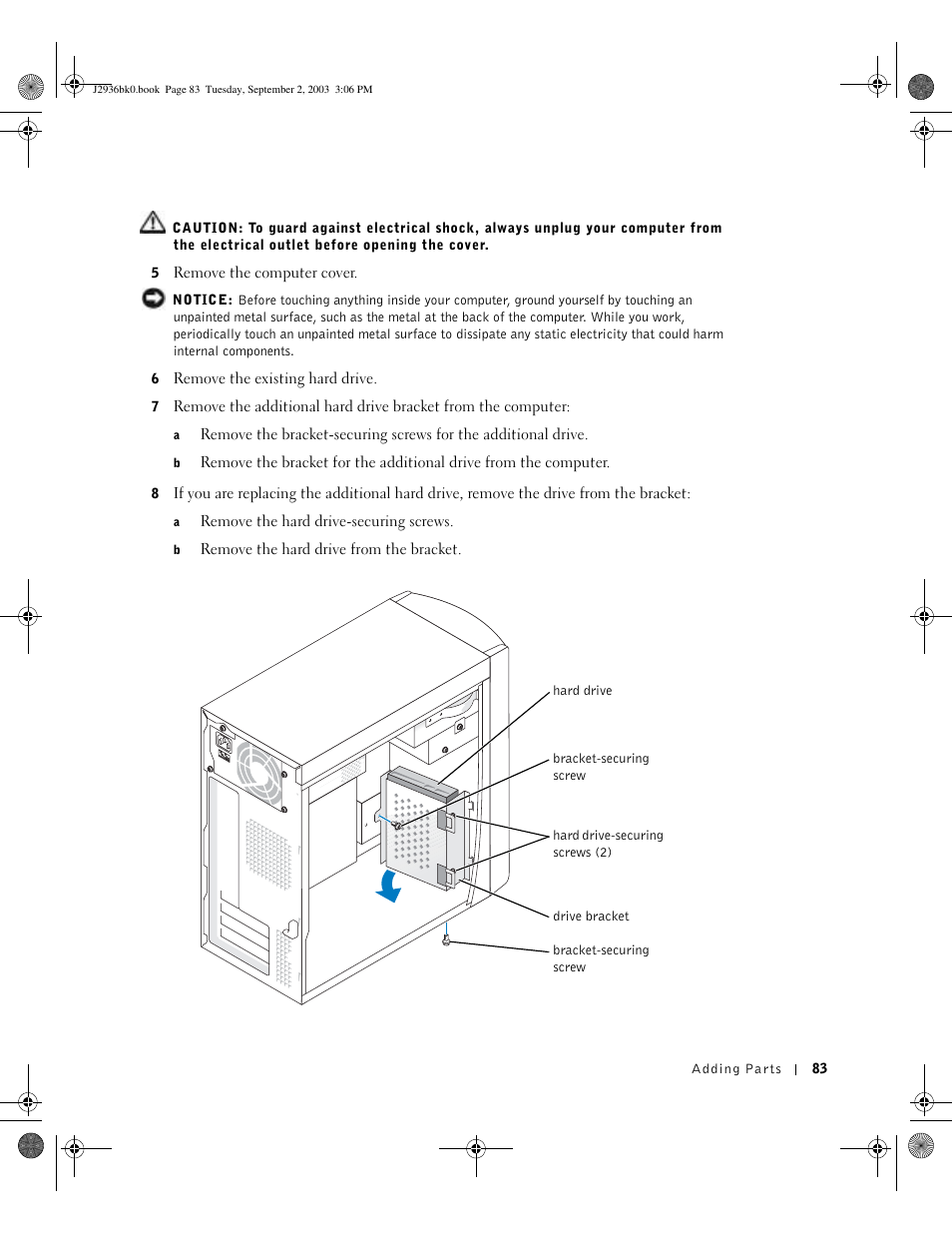 Dell Dimension 4600 User Manual | Page 83 / 148