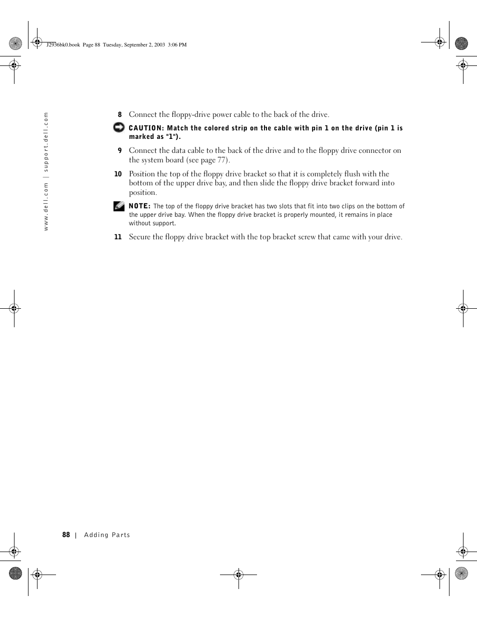 Dell Dimension 4600 User Manual | Page 88 / 148