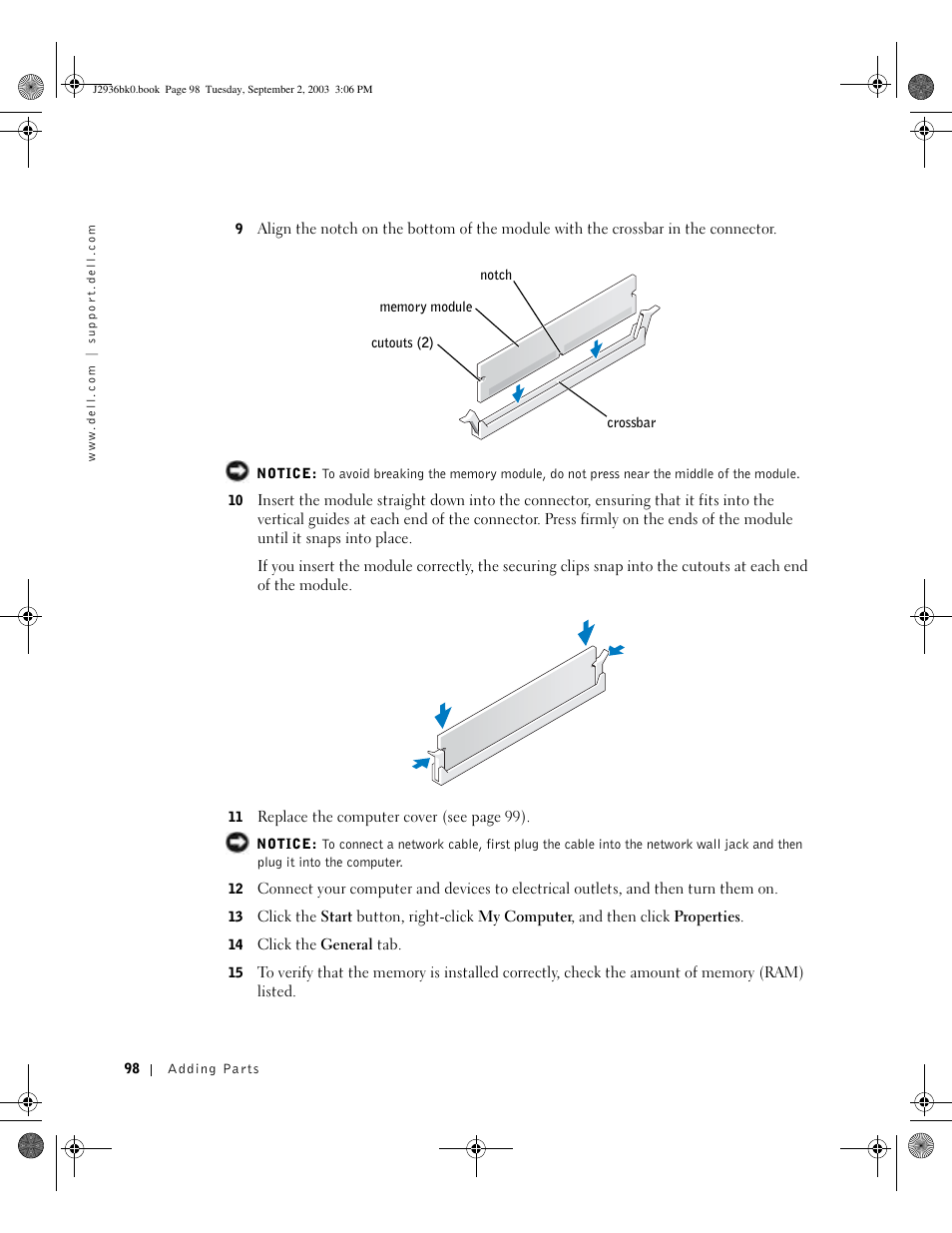 Dell Dimension 4600 User Manual | Page 98 / 148