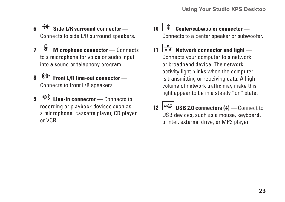 Dell Studio XPS 7100 (Mid 2010) User Manual | Page 25 / 74