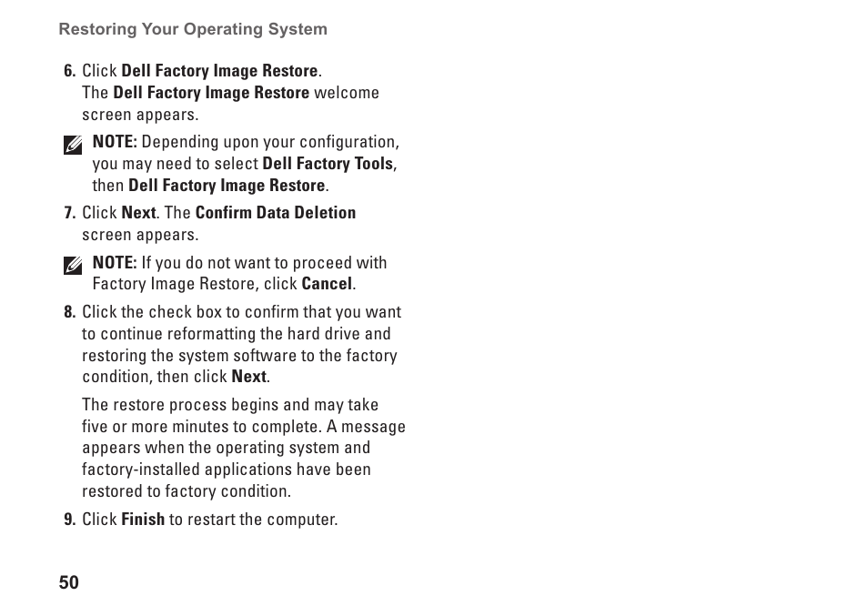 Dell Studio XPS 7100 (Mid 2010) User Manual | Page 52 / 74