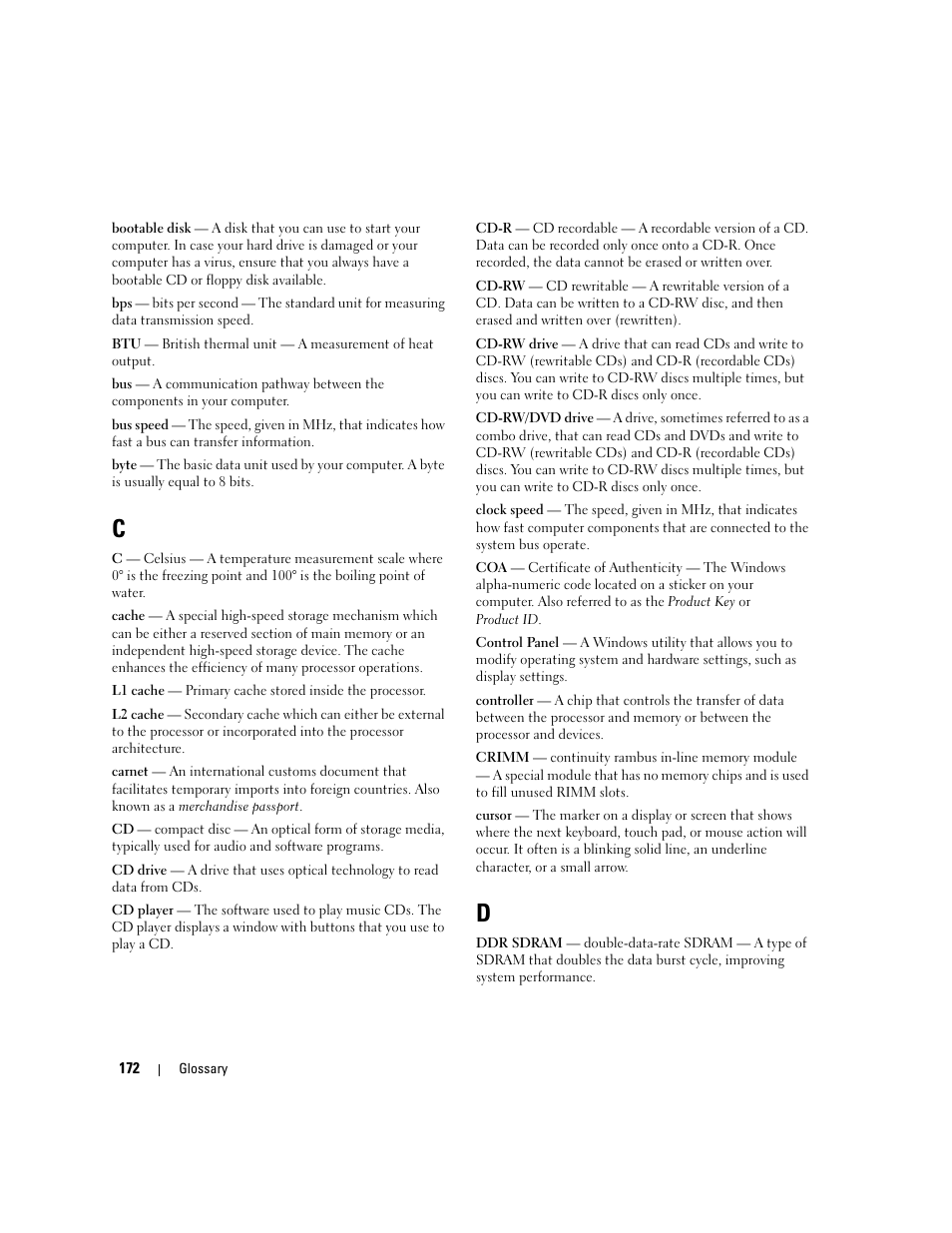Dell Inspiron 640M User Manual | Page 172 / 188