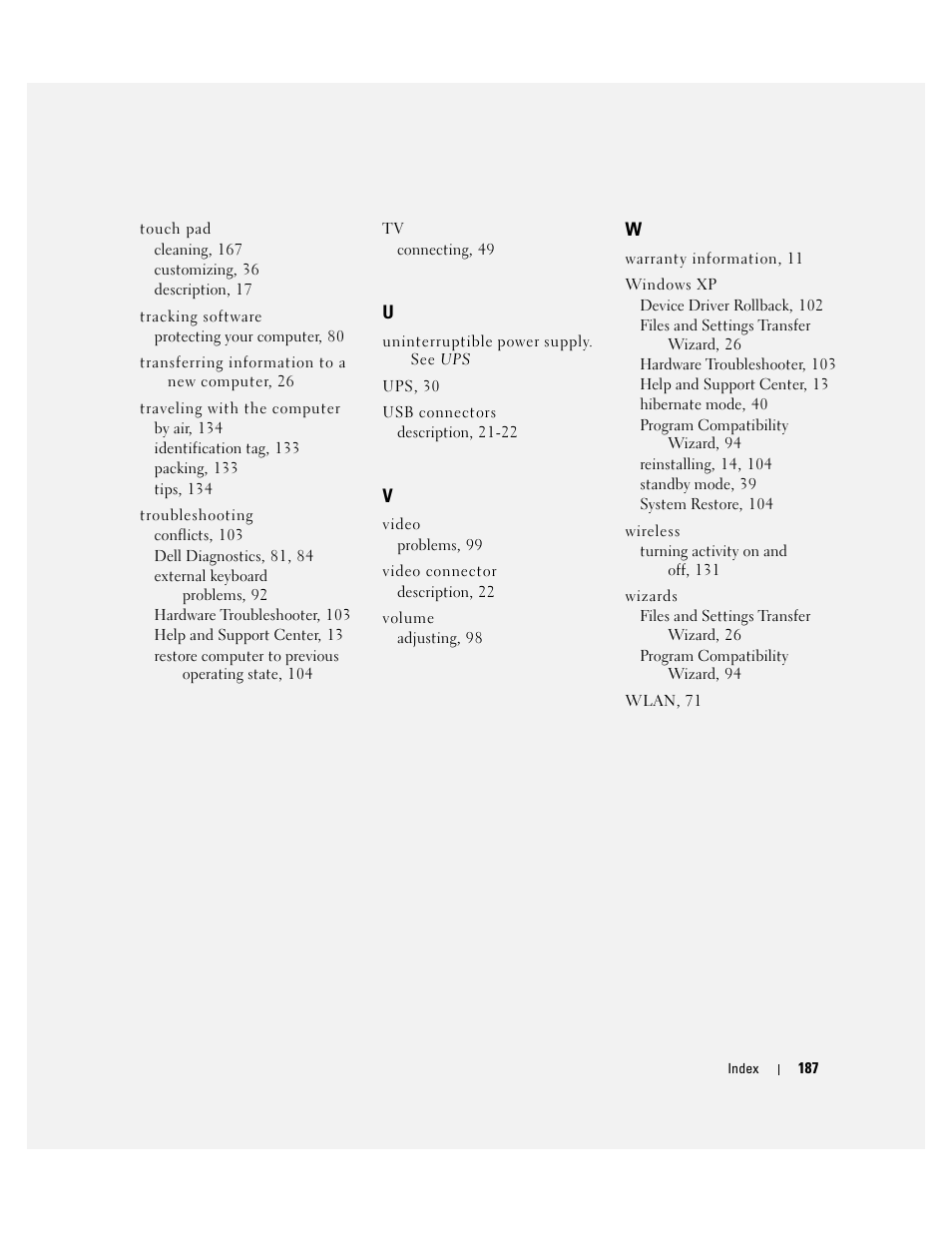 Dell Inspiron 640M User Manual | Page 187 / 188
